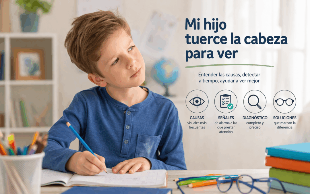 Mi hijo tuerce la cabeza para ver